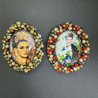 Random Frida Seed Bead Braided Pin PA4975