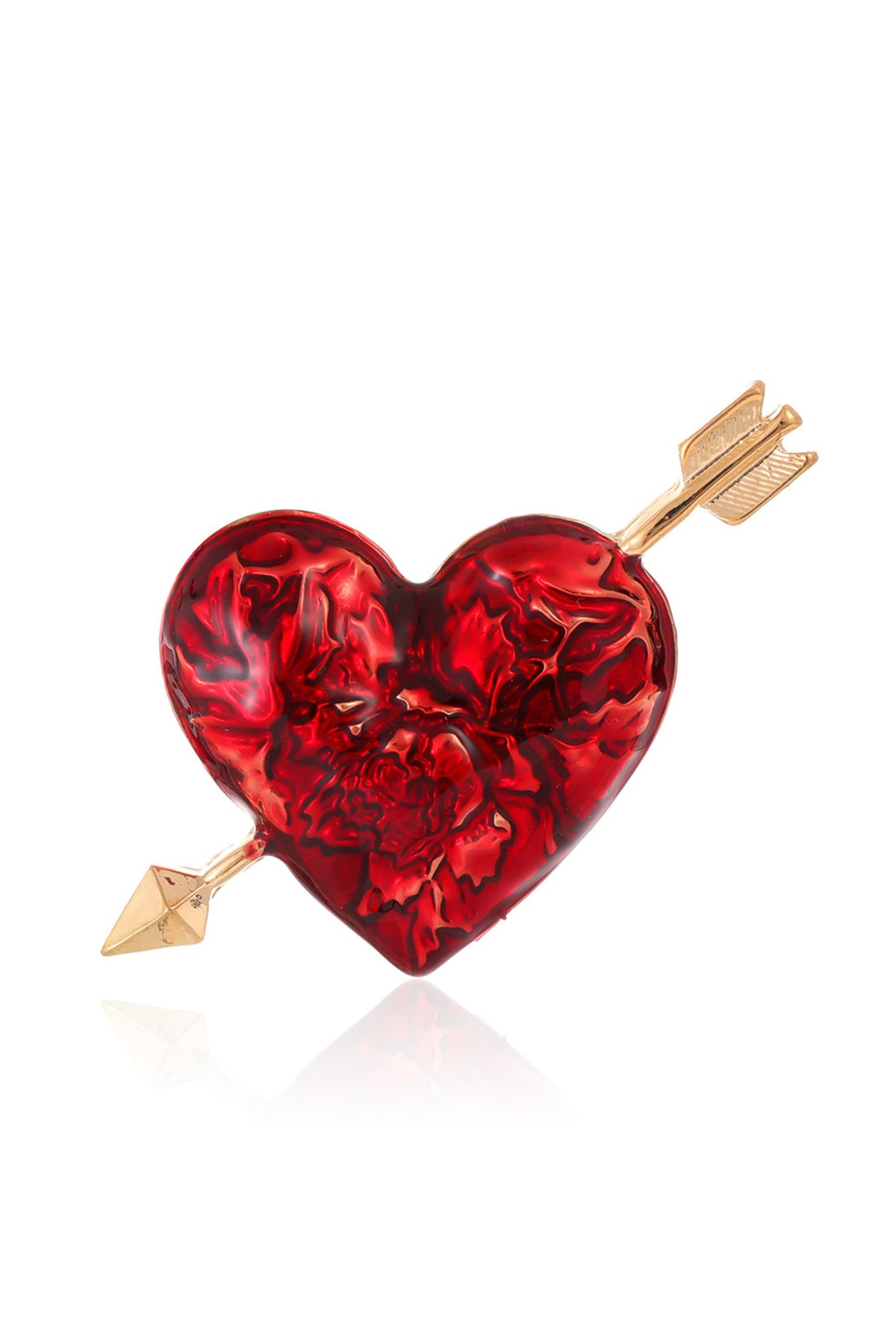 Arrow Through the Heart Alloy Brooch PA4984 - view 3