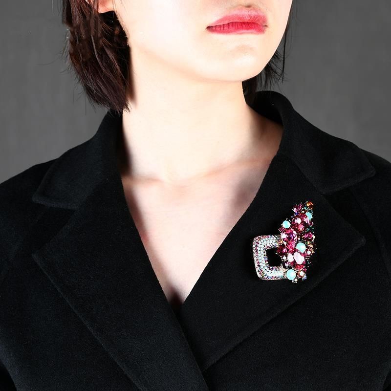 Floral Rhinestone Brooch PA5008