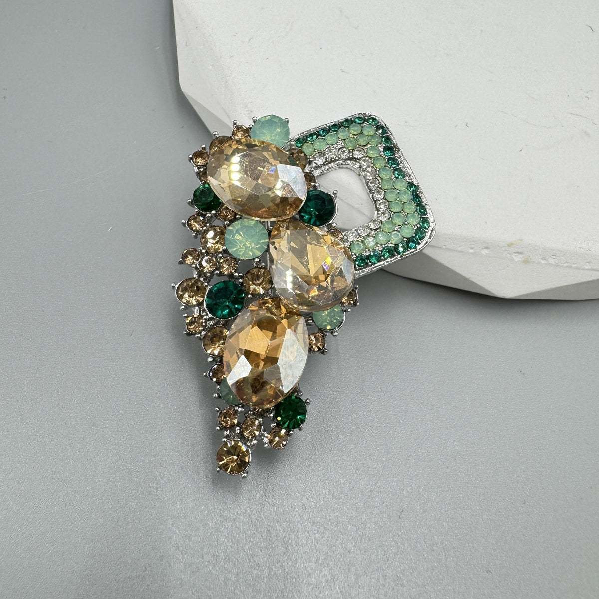 Floral Rhinestone Brooch PA5008