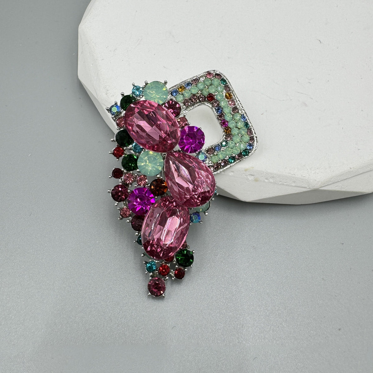 Floral Rhinestone Brooch PA5008
