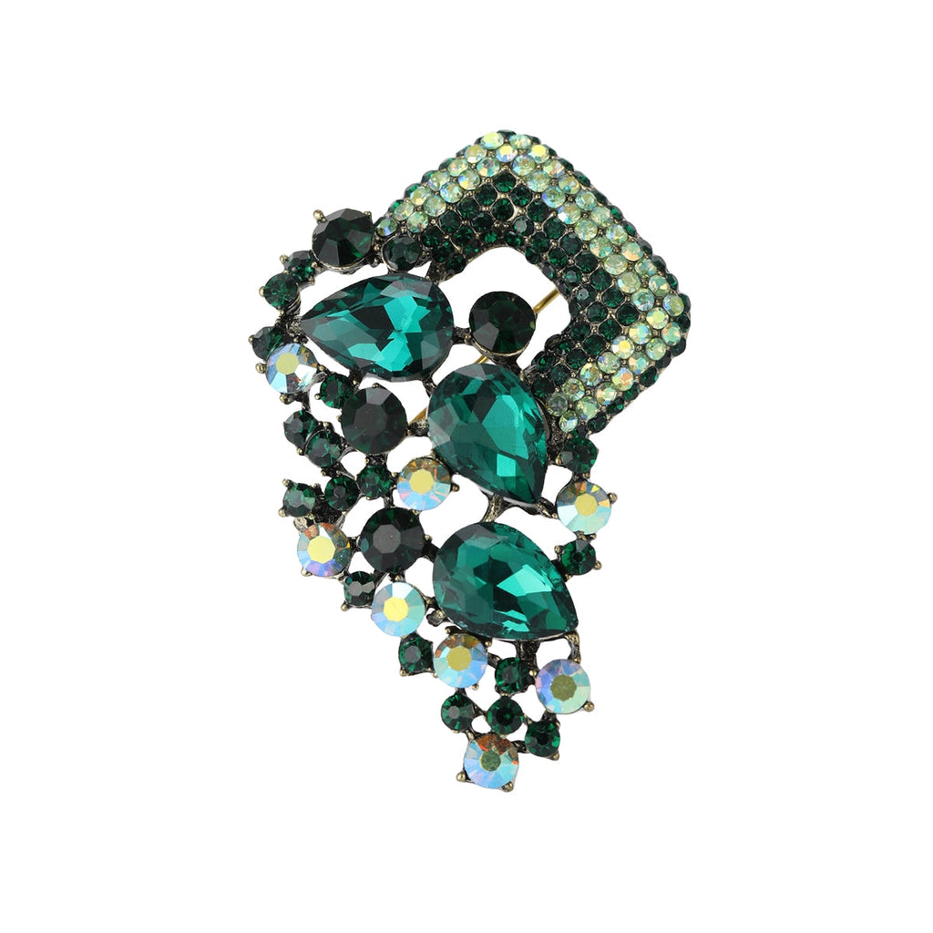 Floral Rhinestone Brooch PA5008