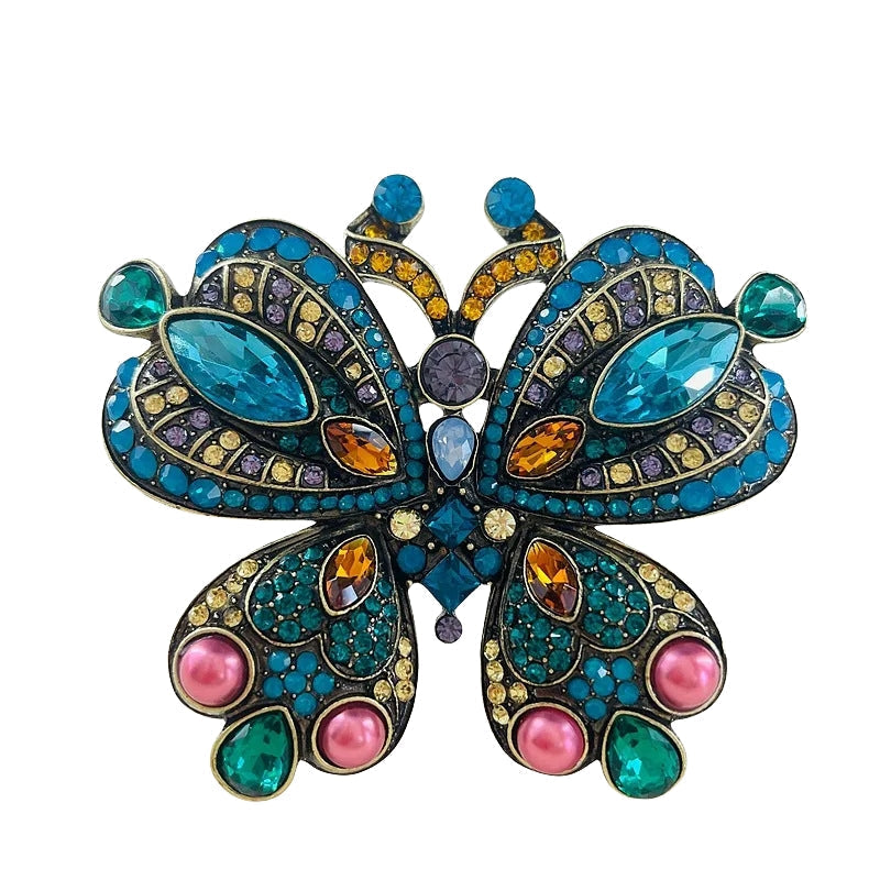 Butterfly Rhinestone Brooch PA5009