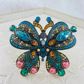 Butterfly Rhinestone Brooch PA5009 - view 2