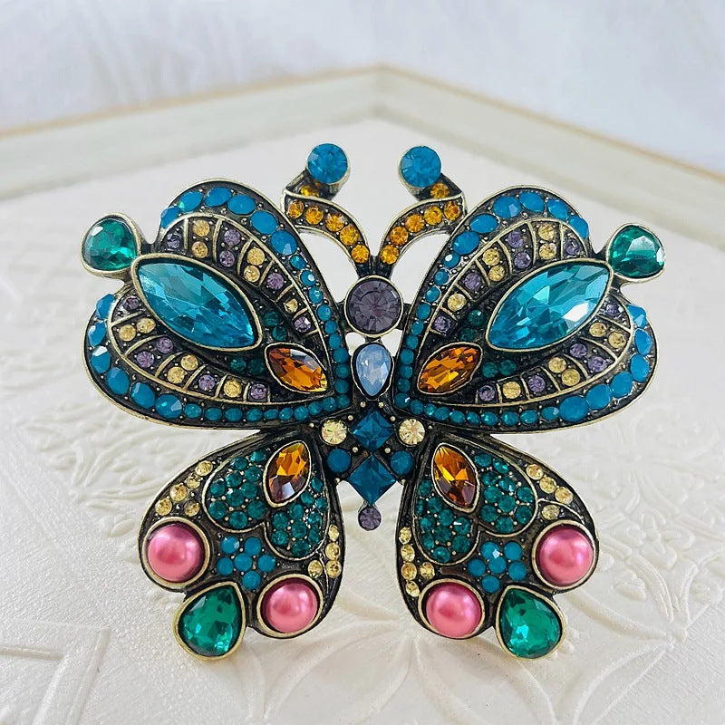 Butterfly Rhinestone Brooch PA5009