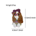 Cute Poodle Acrylic Brooch PA5029