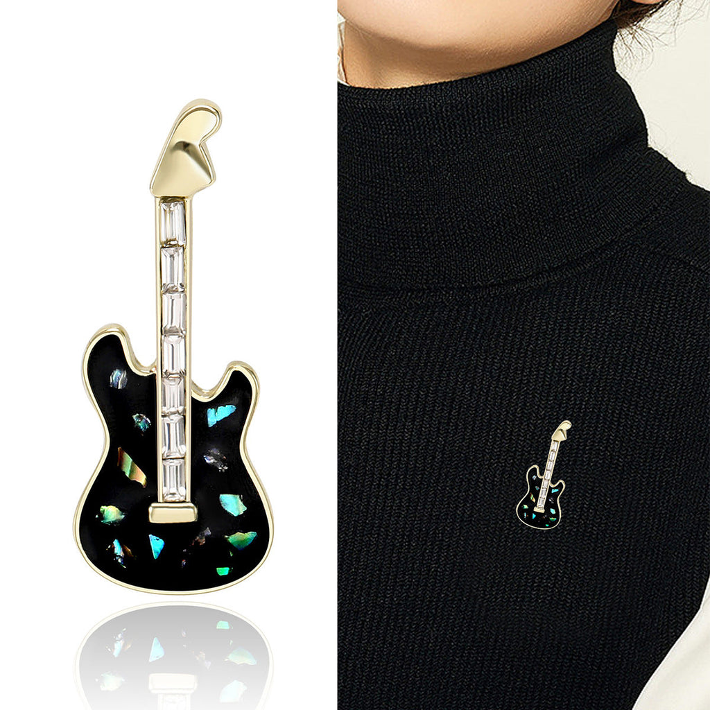 Punk Guitar Alloy Brooch PA5068