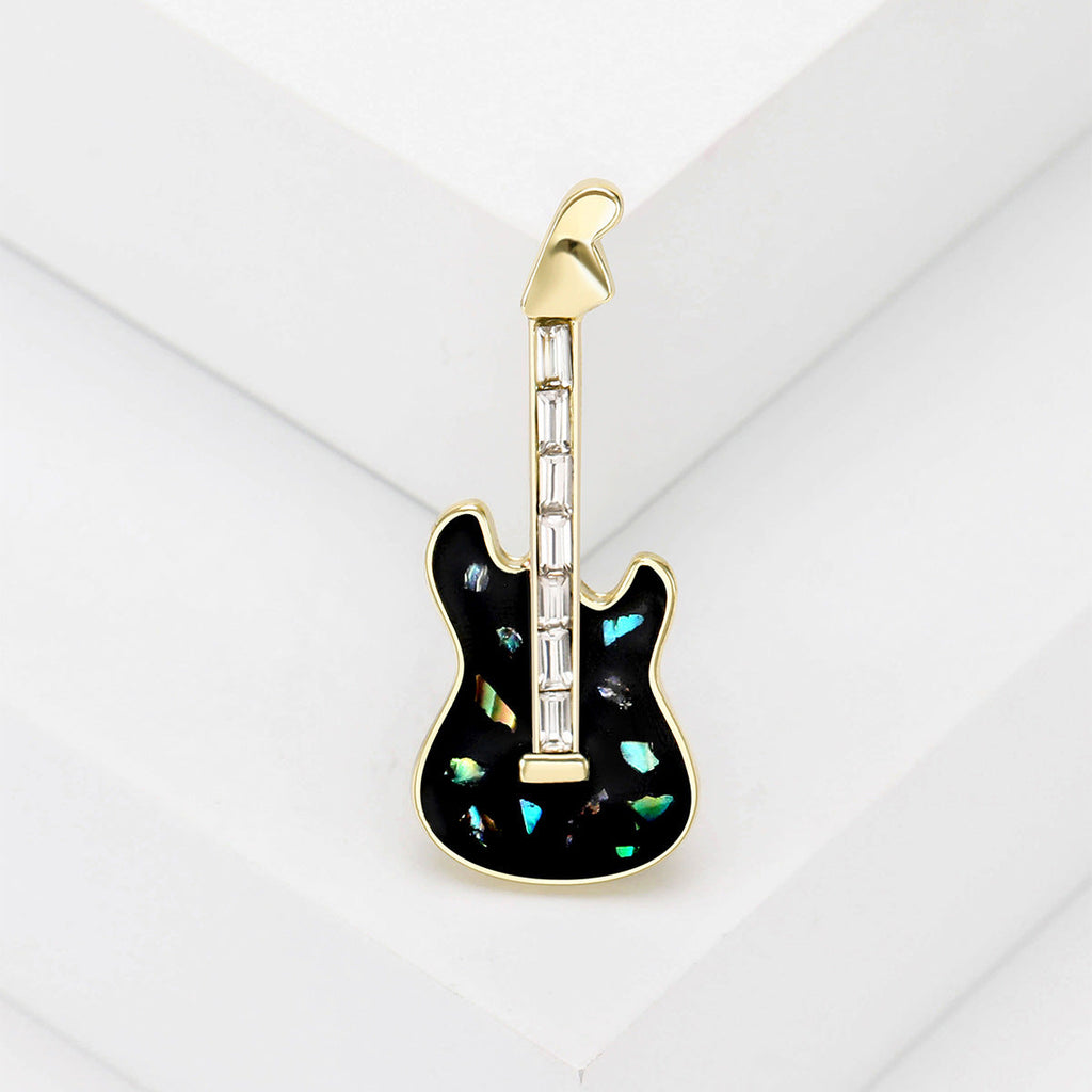 Punk Guitar Alloy Brooch PA5068