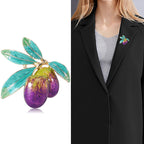 Olives Enamel Alloy Brooch PA5075 - view 2