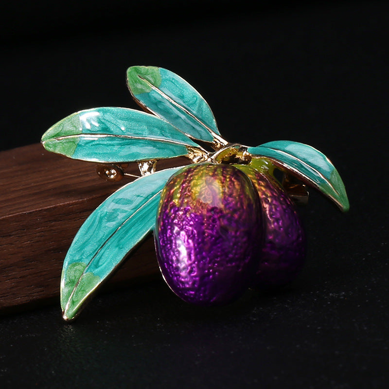 Olives Enamel Alloy Brooch PA5075 - view 5