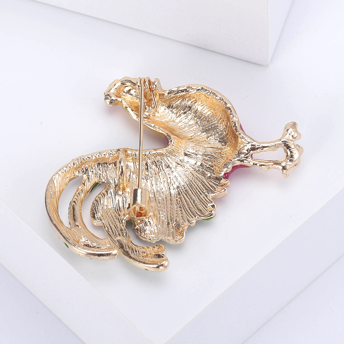 Rooster Enamel Alloy Brooch PA5079 - view 6