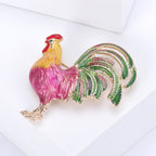 Rooster Enamel Alloy Brooch PA5079 - view 10