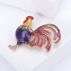 Rooster Enamel Alloy Brooch PA5079 - view 14