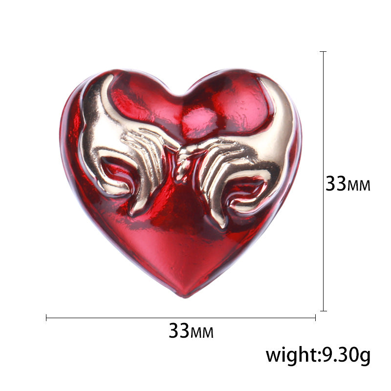 Heart-Shaped Brooch PA5083 - view 2
