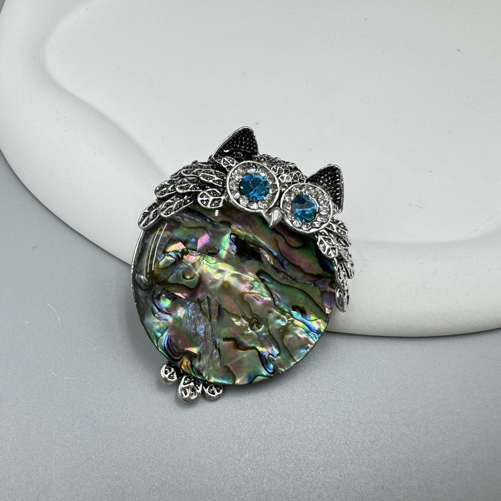 Mother Of Pearl Owl Brooch PA5087 - view 3