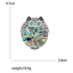 Mother Of Pearl Owl Brooch PA5087 - view 2