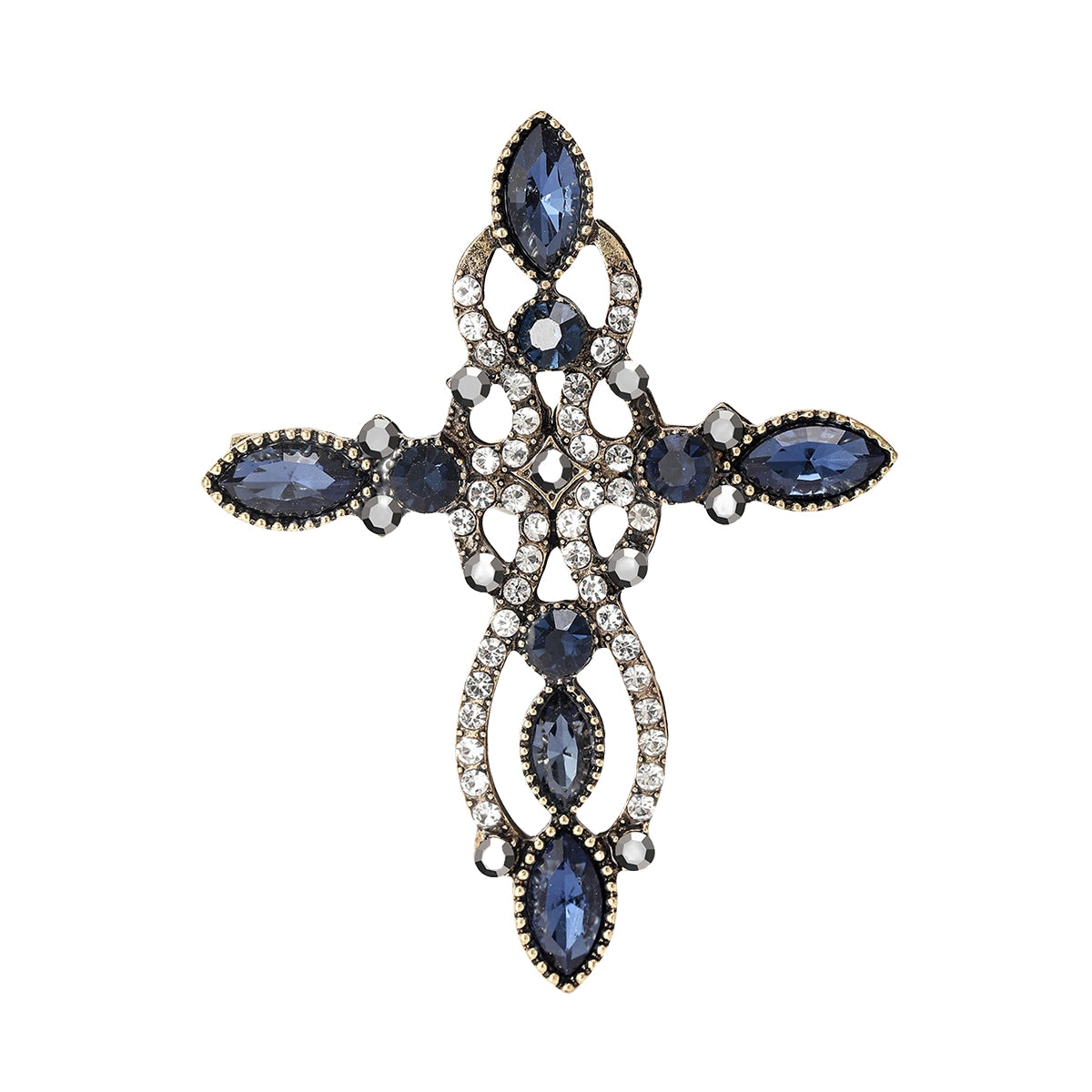 Cross Rhinestone Brooch PA5088