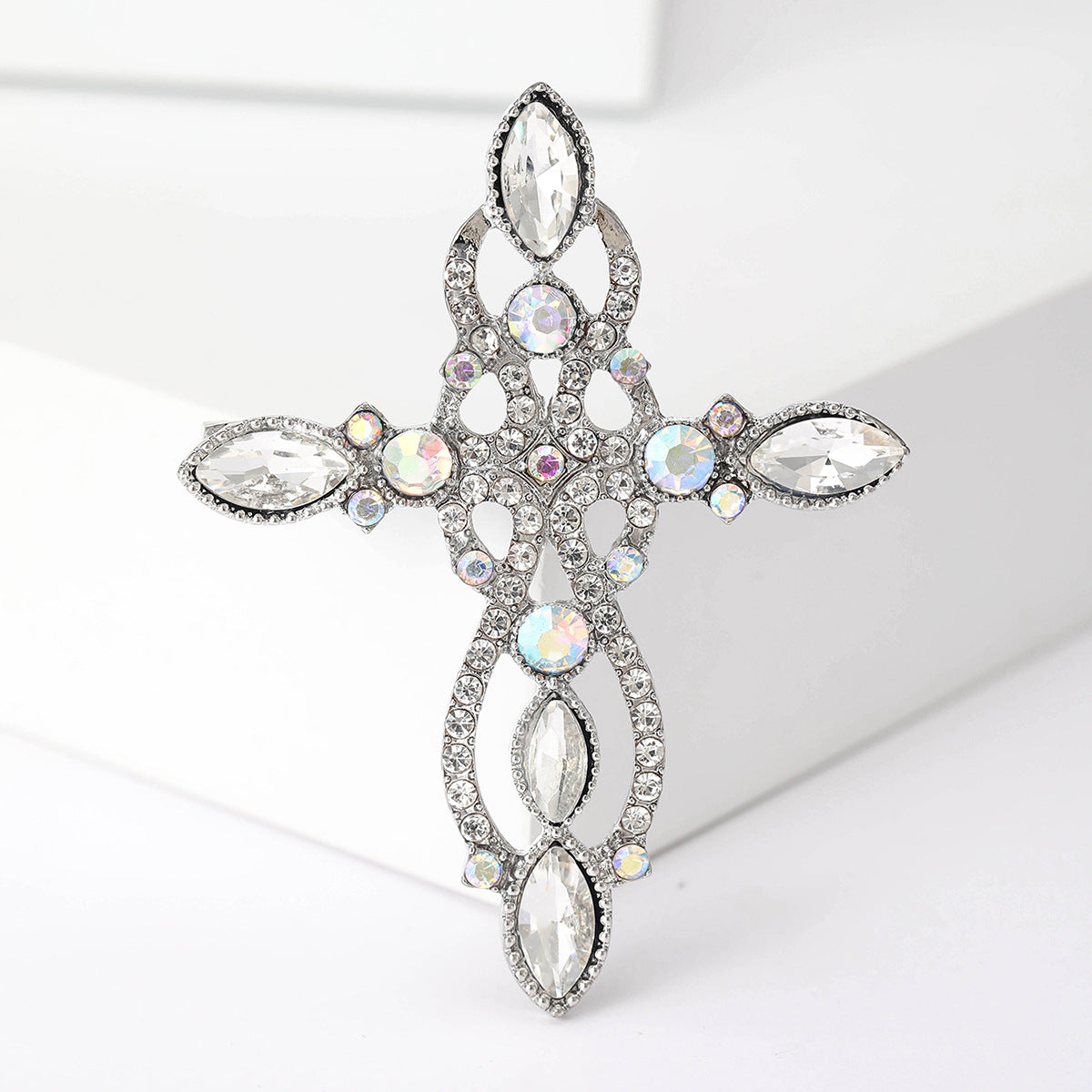 Cross Rhinestone Brooch PA5088 - view 11