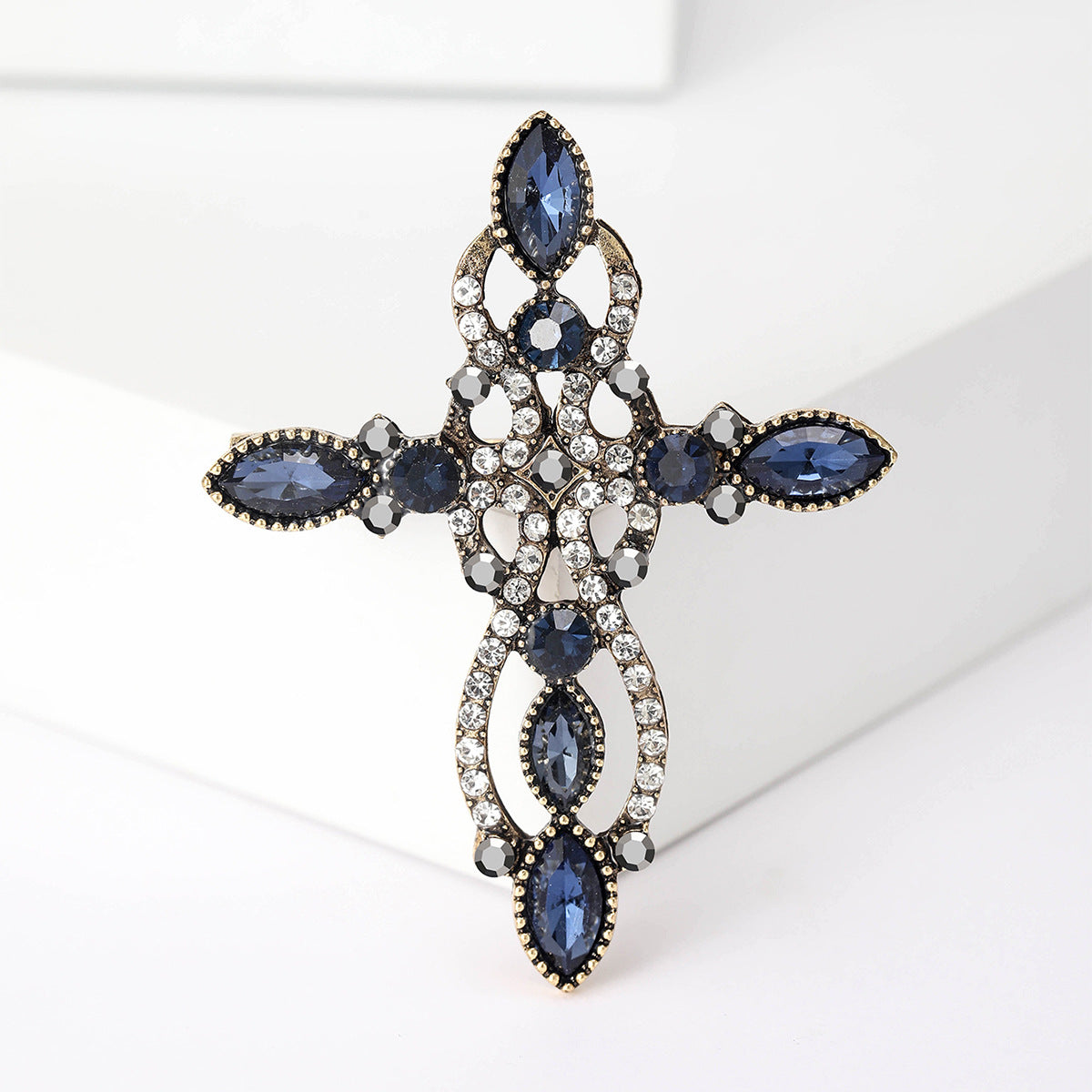 Cross Rhinestone Brooch PA5088 - view 12