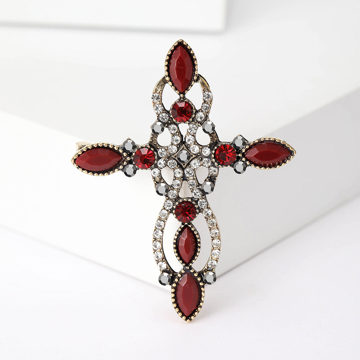 Cross Rhinestone Brooch PA5088 - view 13