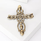 Cross Rhinestone Brooch PA5088 - view 14