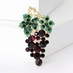 Grape Rhinestone Brooch PA5093 - view 3