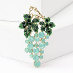 Grape Rhinestone Brooch PA5093 - view 4