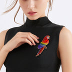 Parrot Bird Rhinestone Brooch PA5115 - view 8
