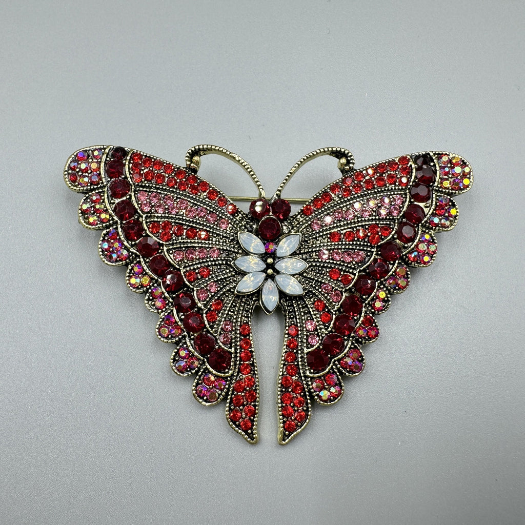 Butterfly Rhinestone Brooch PA5119 - view 6