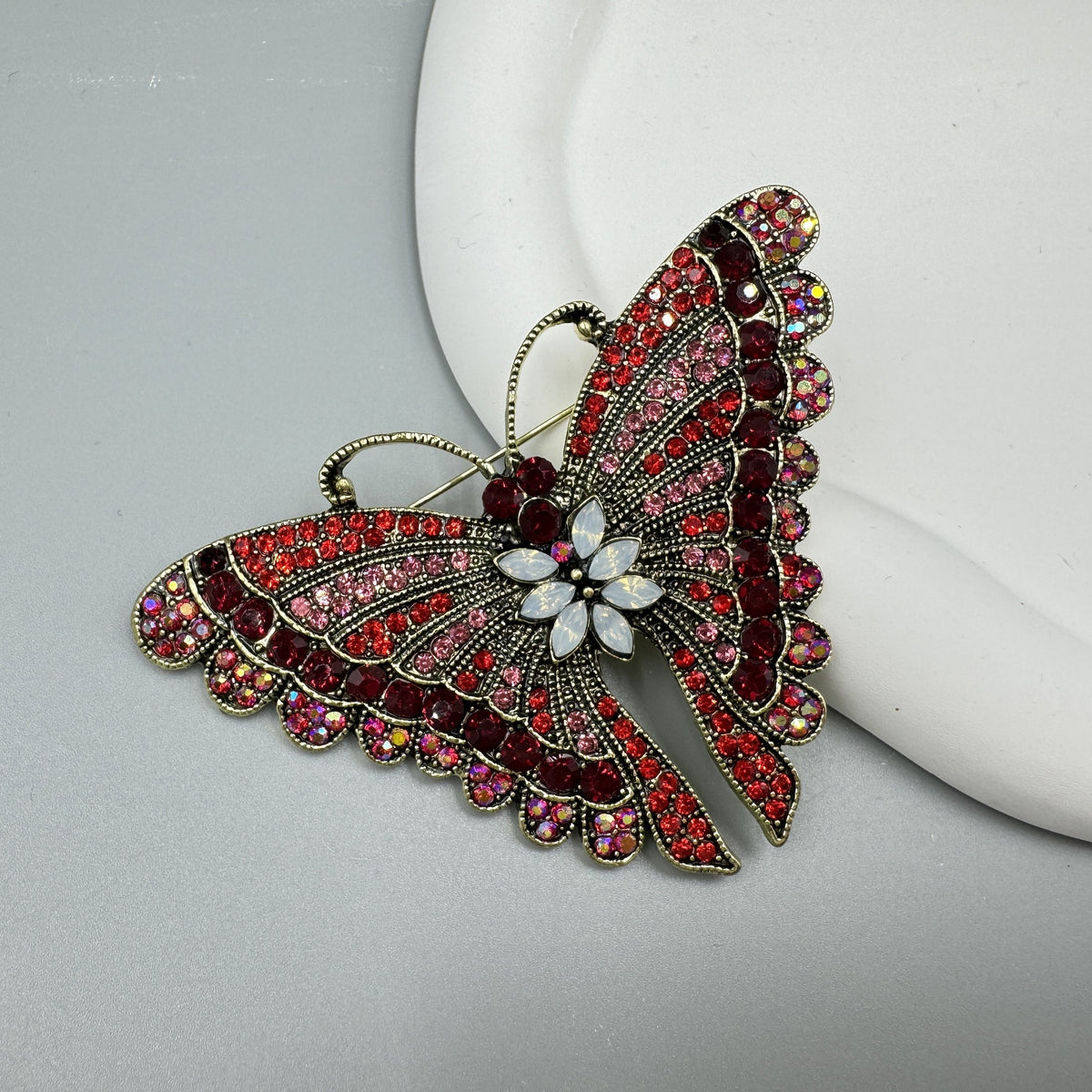Butterfly Rhinestone Brooch PA5119 - view 4