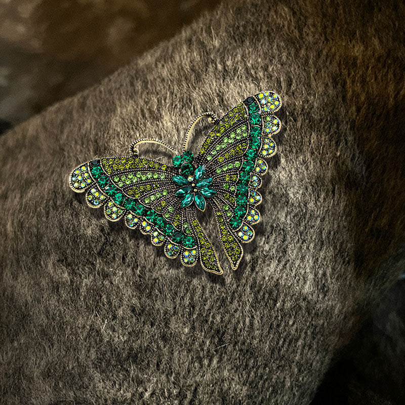 Butterfly Rhinestone Brooch PA5119 - view 9