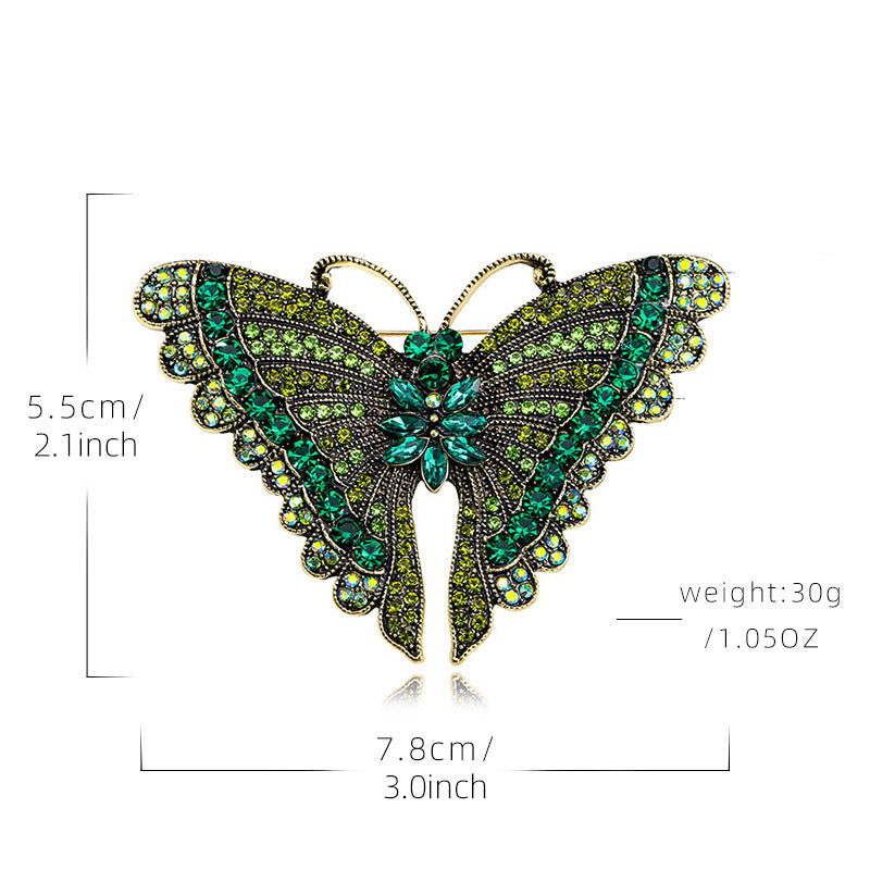Butterfly Rhinestone Brooch PA5119 - view 3