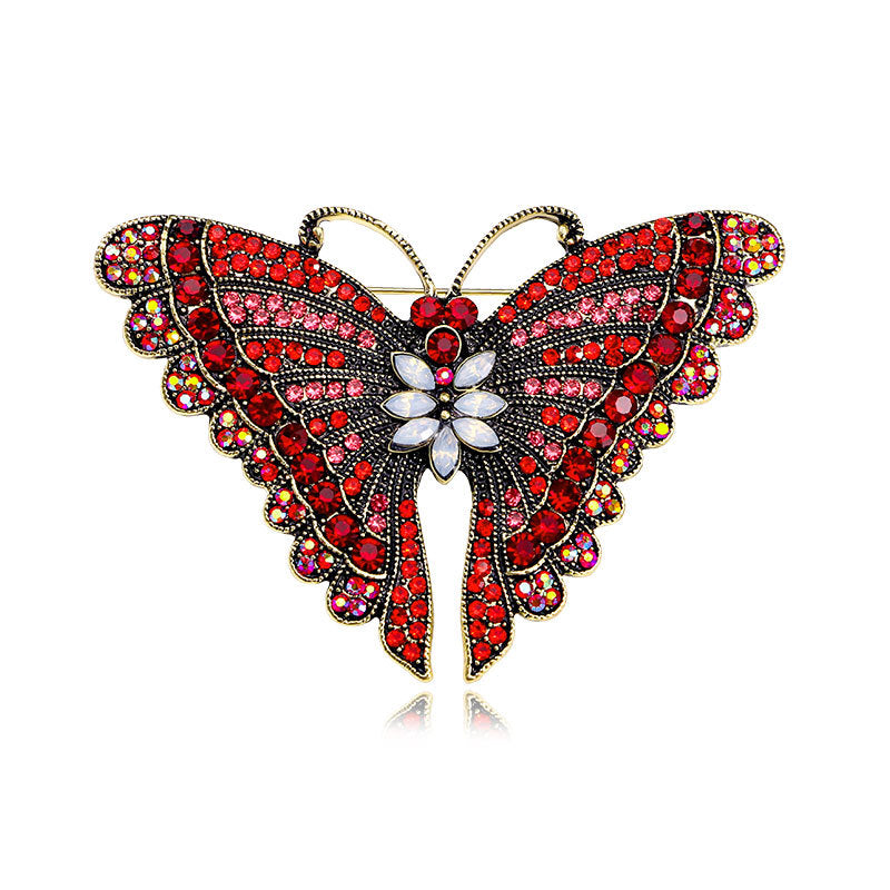 Butterfly Rhinestone Brooch PA5119 - view 2