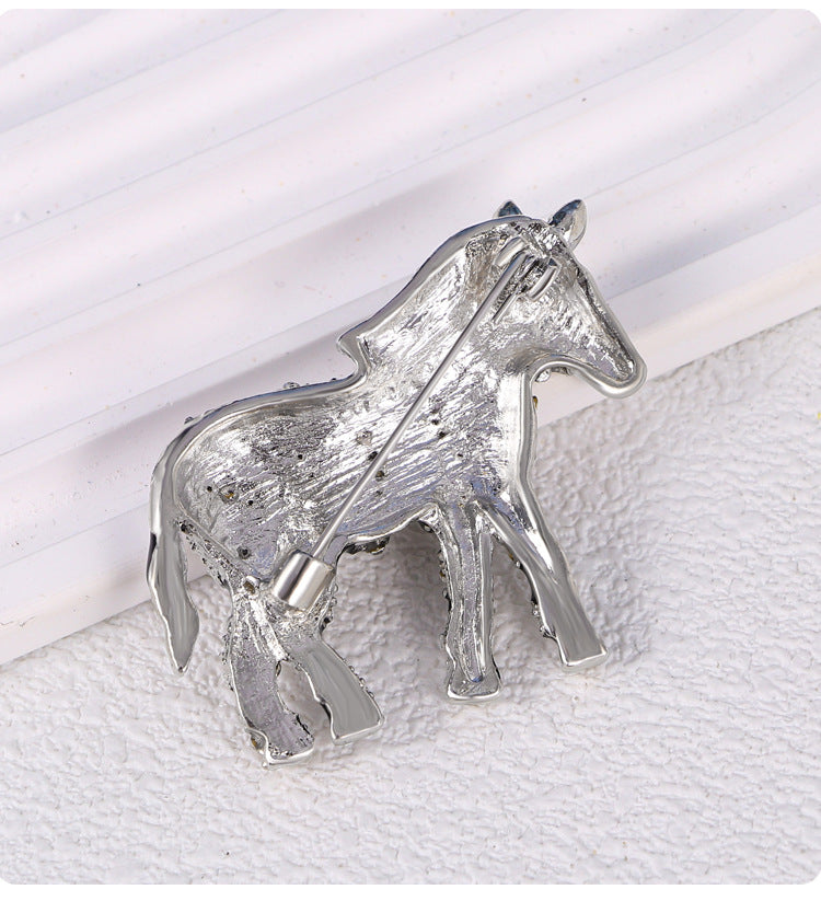 Zebra Rhinestone Brooch PA5132