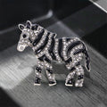 Zebra Rhinestone Brooch PA5132