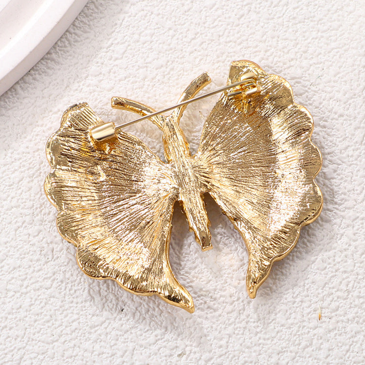 Butterfly Rhinestone Brooch Pin PA5137 - view 4