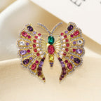 Butterfly Rhinestone Brooch Pin PA5137 - view 6