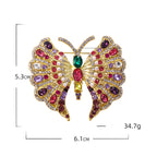 Butterfly Rhinestone Brooch Pin PA5137 - view 2