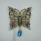 Hollow Butterfly Rhinestone Brooch PA5138 - view 9