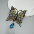 Hollow Butterfly Rhinestone Brooch PA5138 - view 3