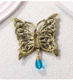 Hollow Butterfly Rhinestone Brooch PA5138 - view 4