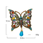 Hollow Butterfly Rhinestone Brooch PA5138 - view 2