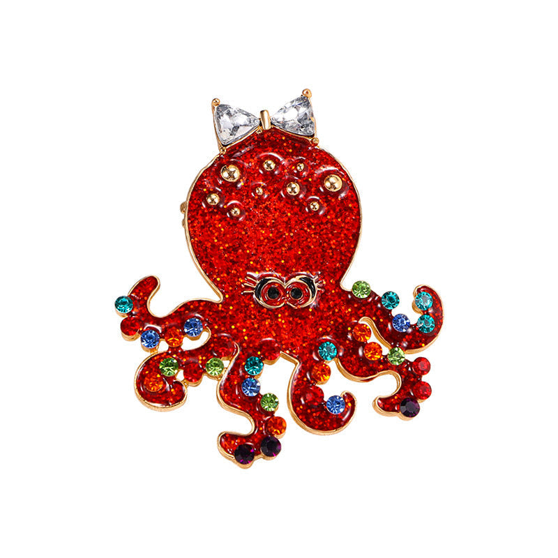 Octopus Alloy Brooch PA5139