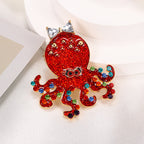 Octopus Alloy Brooch PA5139 - view 3