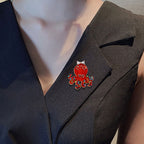 Octopus Alloy Brooch PA5139 - view 4