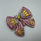Butterfly Rhinestone Brooch PA5143