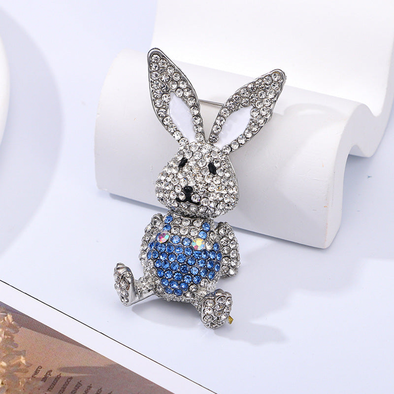 Bunny Rhinestone Brooch PA5145 - view 12