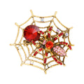 Spider Alloy Rhinestone Brooch PA5161