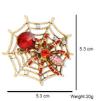 Spider Alloy Rhinestone Brooch PA5161 - view 2
