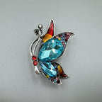 Butterfly Rhinestone Alloy Brooch PA5173